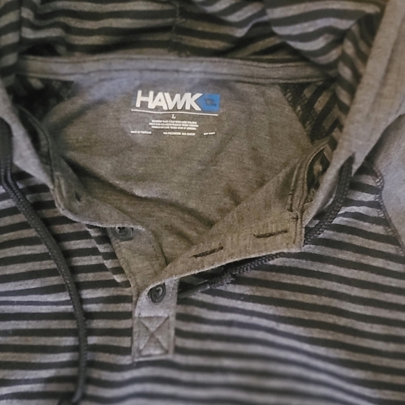 Hawk by Tony Hawk Striped Hoodie Sweatshirt Size Large - Picture 3 of 5